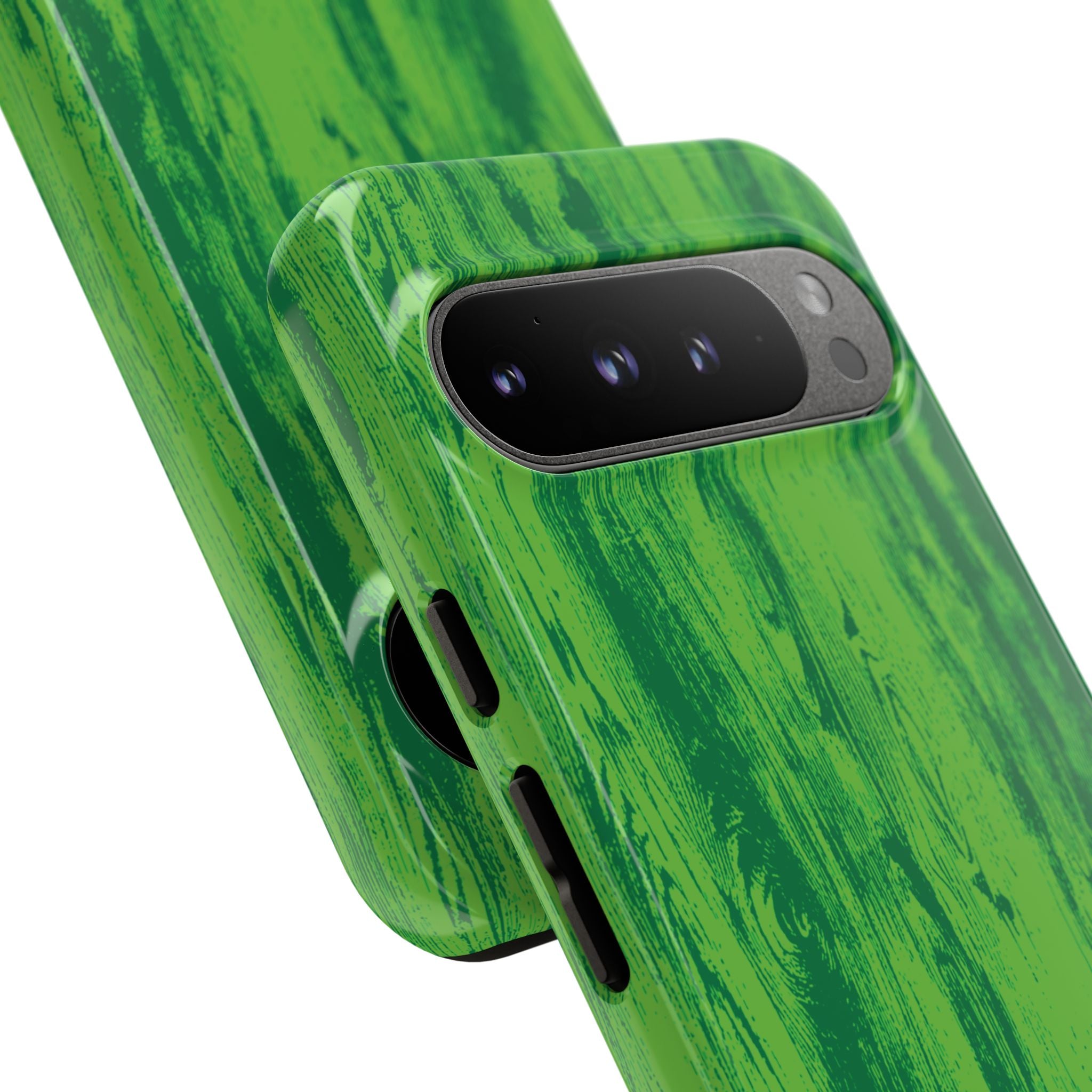 Neon Green Wood Tough Phone Case iPhone, Galaxy, or Google Pixel