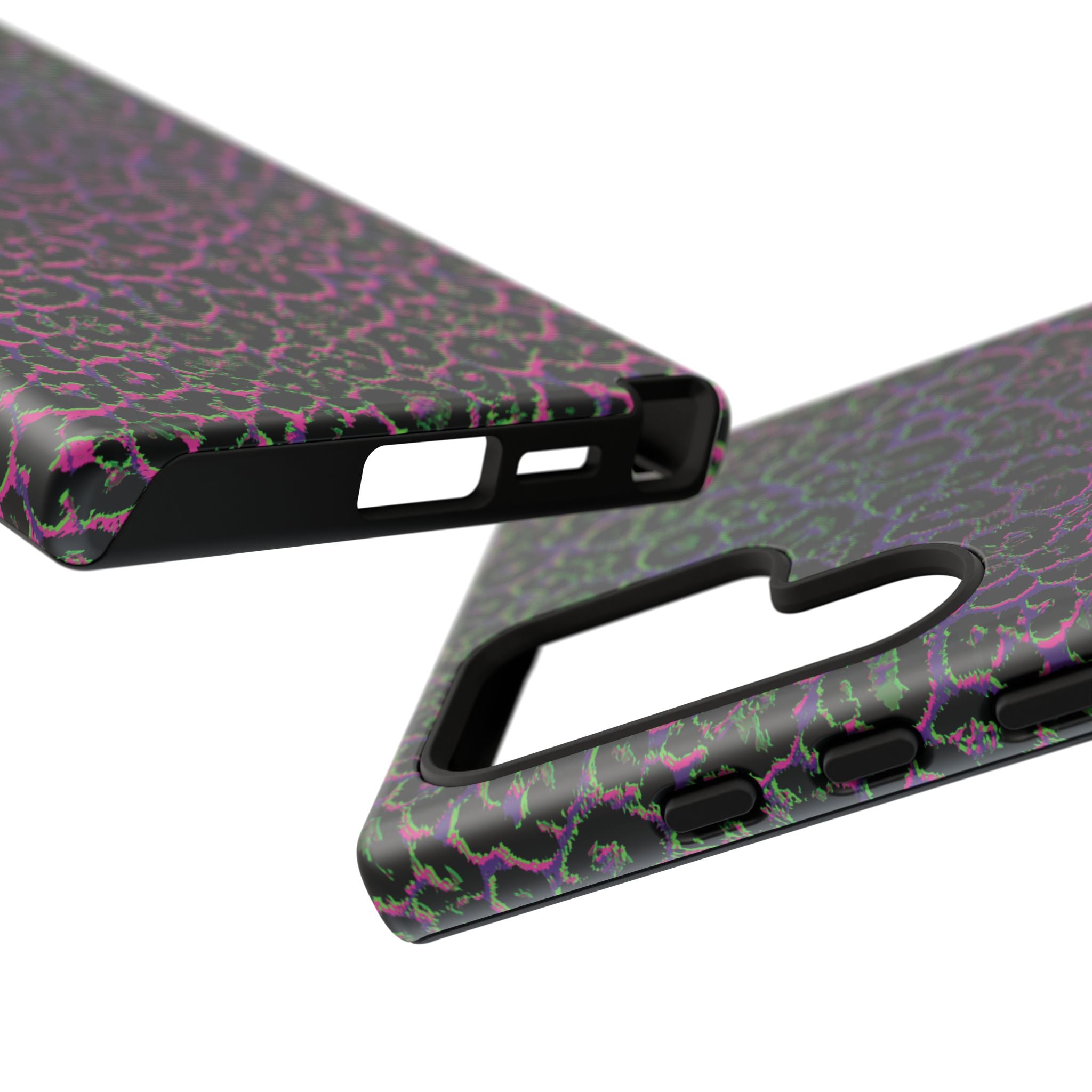 Colorful Leopard Tough Phone Case for iPhone, Galaxy, or Google Pixel