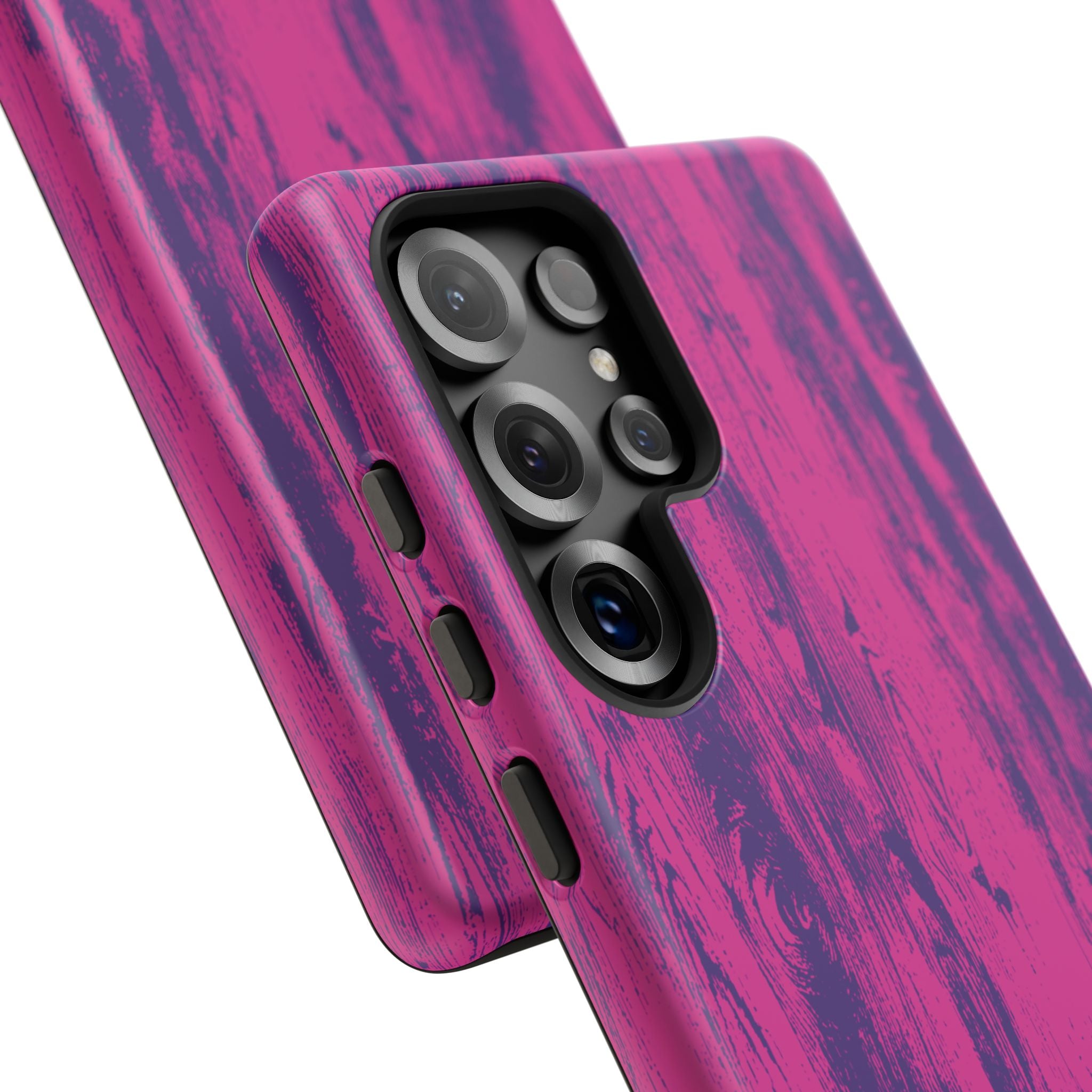Pink Purple Wood Tough Phone Case iPhone, Galaxy, or Google Pixel
