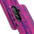 Pink Purple Wood Print Tough Phone Case iPhone, Galaxy, or Google Pixel