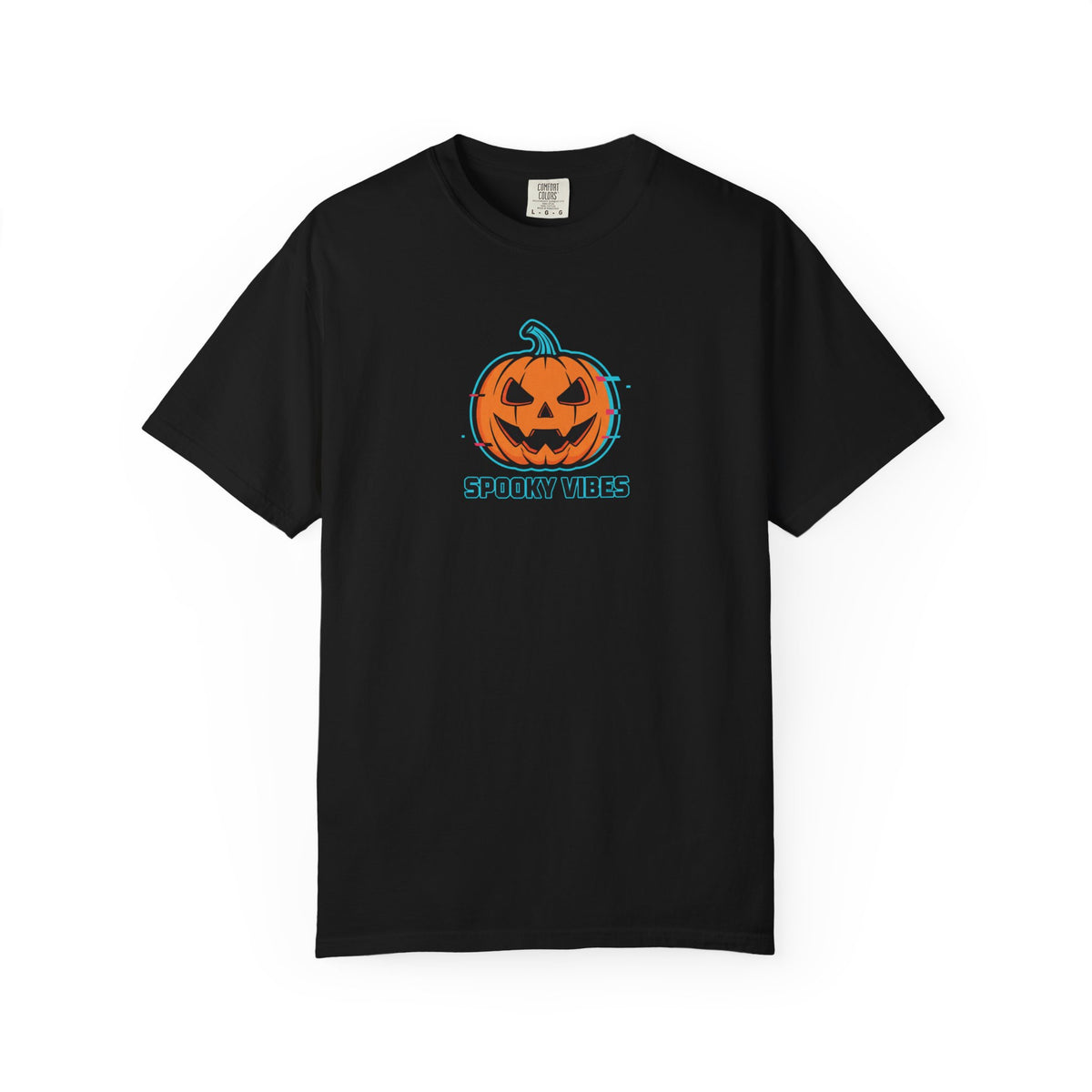 Halloween Pumpkin Spooky Vibes Unisex Garment-Dyed T-shirt