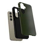 Olive Green Tough Phone Case for iPhone, Galaxy and Google Pixel