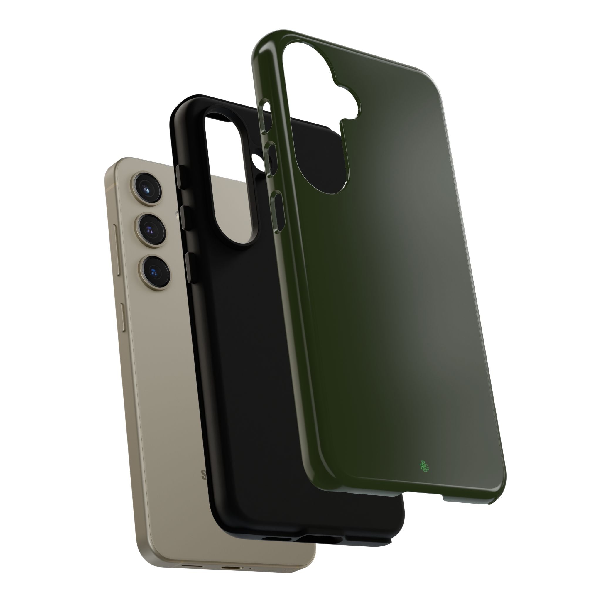 Olive Green Tough Phone Case for iPhone, Galaxy and Google Pixel