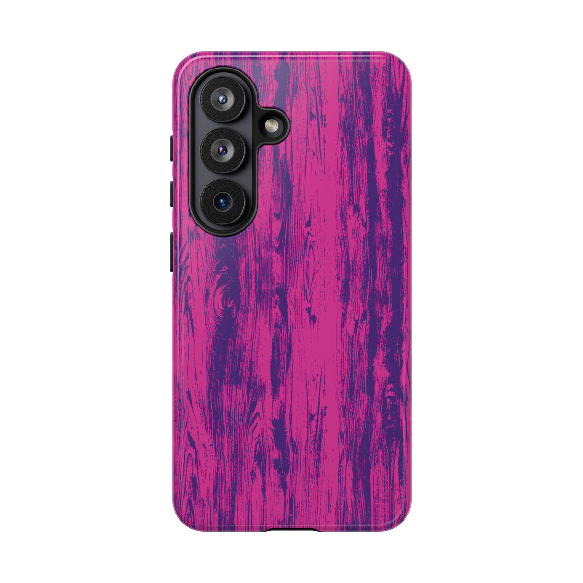 Pink Purple Wood Print Tough Phone Case iPhone, Galaxy, or Google Pixel