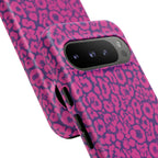 Pink Purple Leopard Tough Phone Case iPhone, Galaxy and Google Pixel