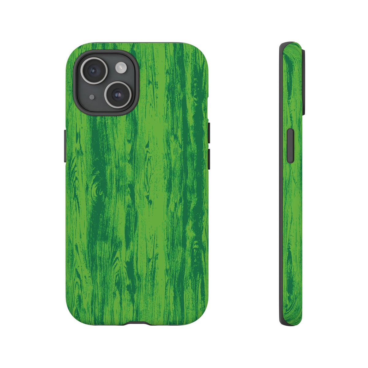 Neon Green Wood Tough Phone Case iPhone, Galaxy, or Google Pixel