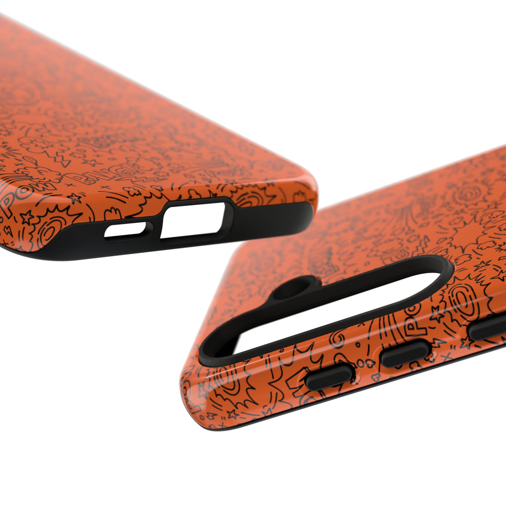 Wow Orange Tough Case for iPhone, Galaxy, or Google Pixel