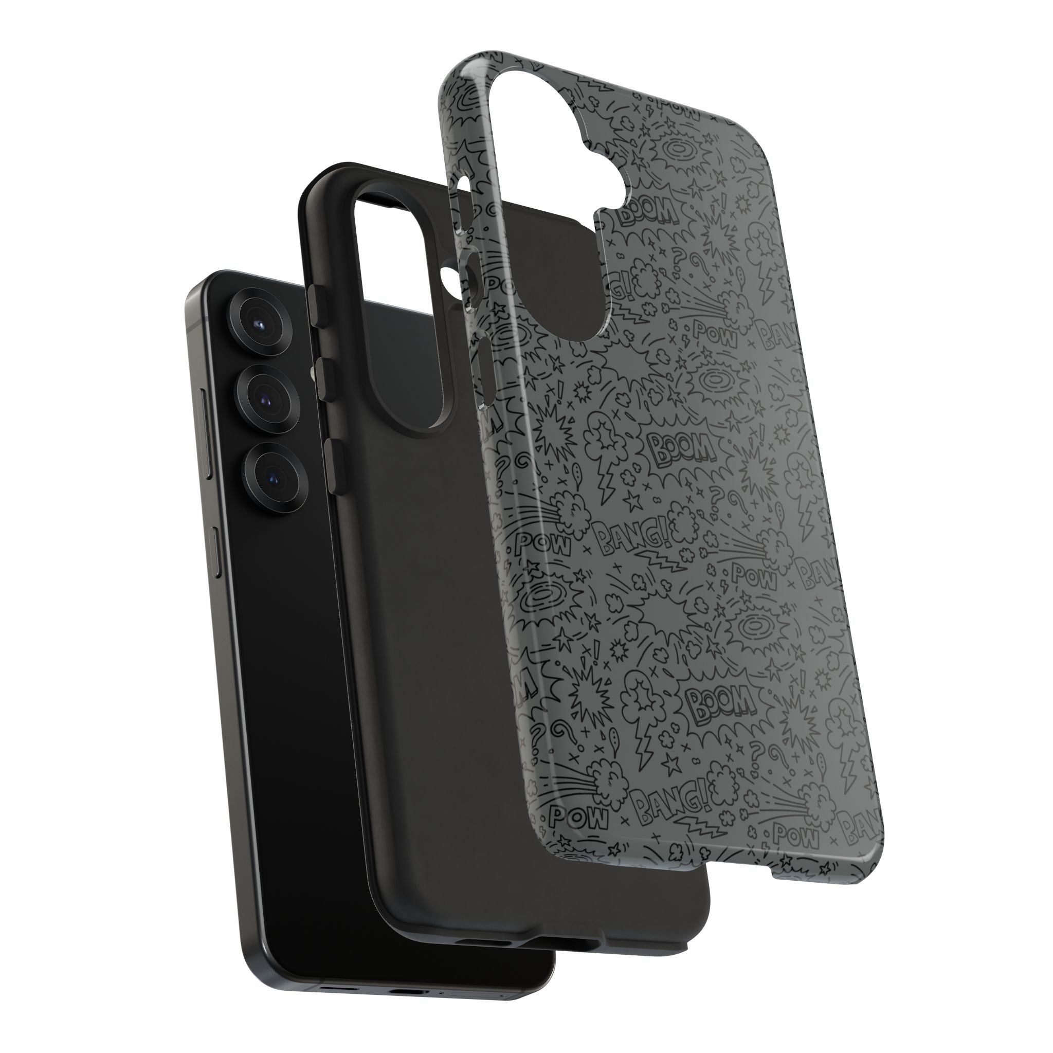 POW BOOM Comics style Tough Phone Case for iPhone, Galaxy, or Google Pixel