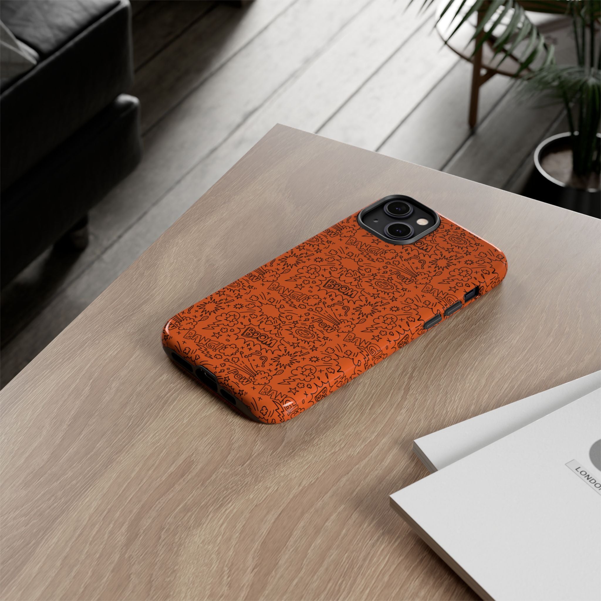 Wow Orange Tough Case for iPhone, Galaxy, or Google Pixel