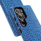 Blue Purple Leopard Tough Phone Case iPhone, Galaxy, or Google Pixel