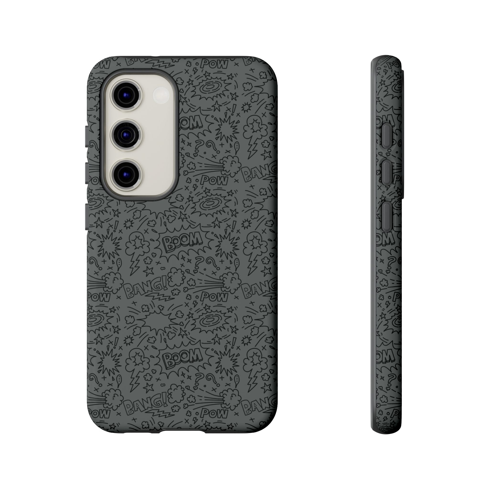 POW BOOM Comics style Tough Phone Case for iPhone, Galaxy, or Google Pixel