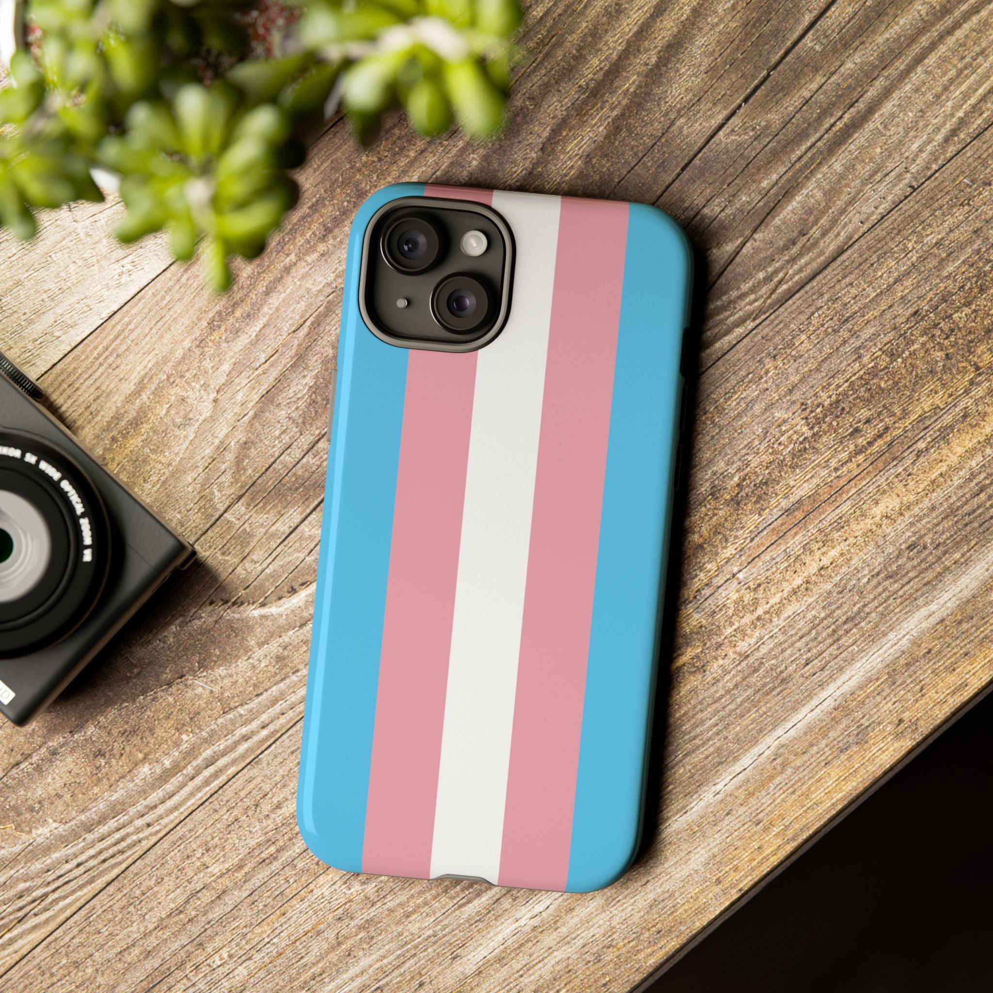 Trans Colors Tough Phone Case for iPhone, Galaxy, or Google Pixel