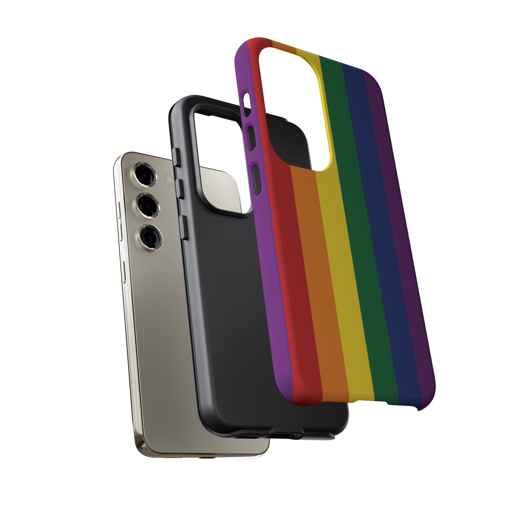 LGBTQ Rainbow Flag Tough Phone Case for iPhone, Galaxy, or Google Pixel