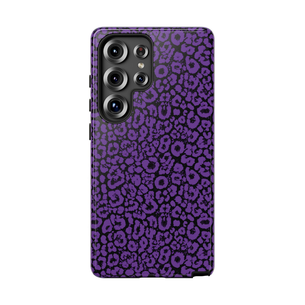 Purple Leopard Tough Case for iPhone, Galaxy or Google Pixel