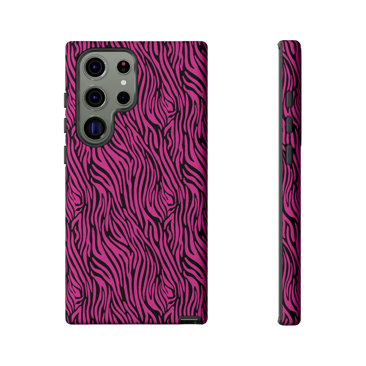 Pink Zebra Tough Phone Case for iPhone, Galaxy, or Google Pixel