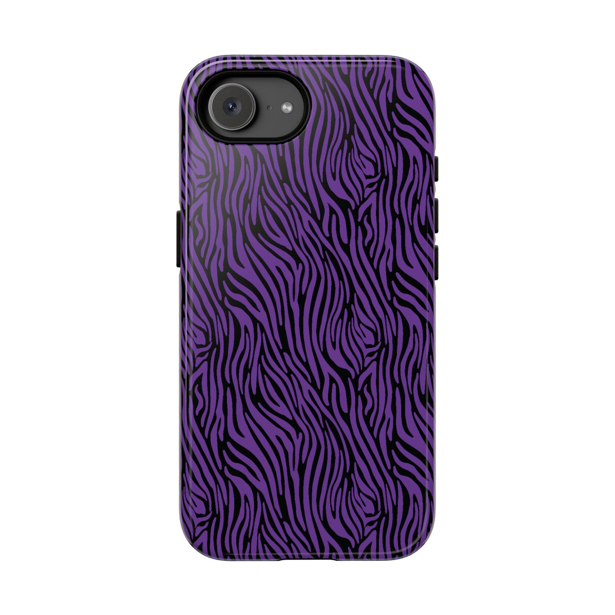 Purple Zebra Tough Phone Case for iPhone, Galaxy, or Google Pixel
