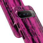 Hot Pink wood print Design Tough Phone Case for iPhone, Galaxy, or Google Pixel