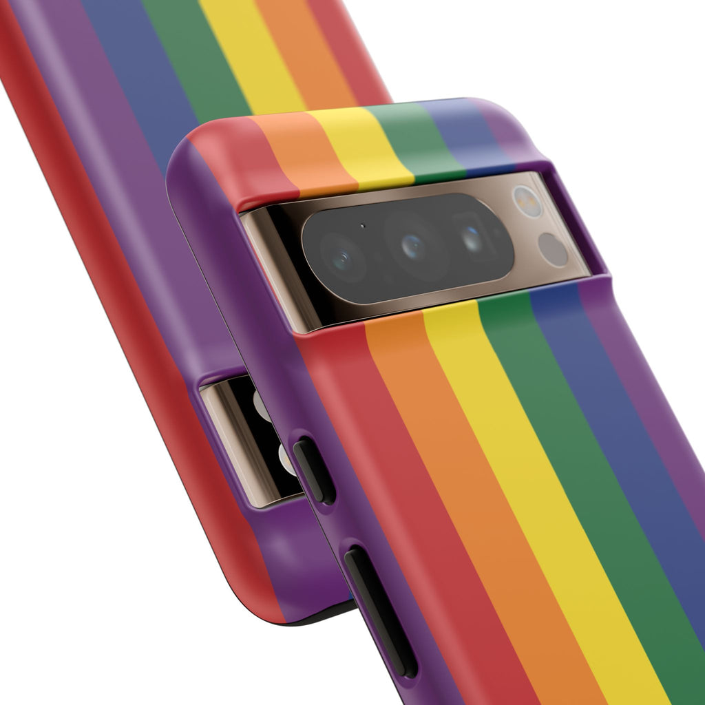 LGBTQ Rainbow Flag Tough Phone Case for iPhone, Galaxy, or Google Pixel