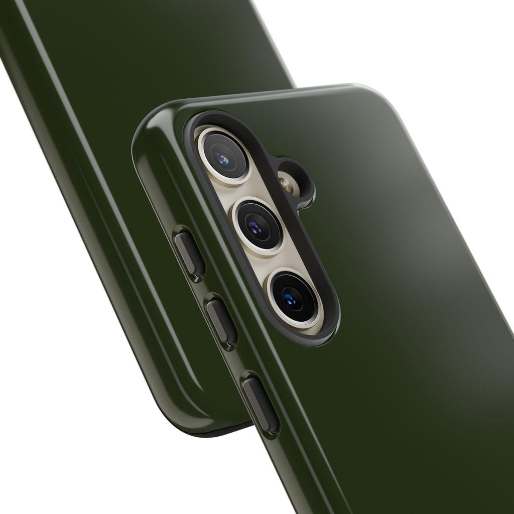Olive Green Tough Phone Case for iPhone, Galaxy and Google Pixel