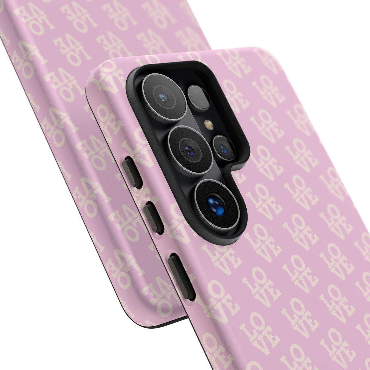 Pink 'LOVE' Pattern Tough Phone Case