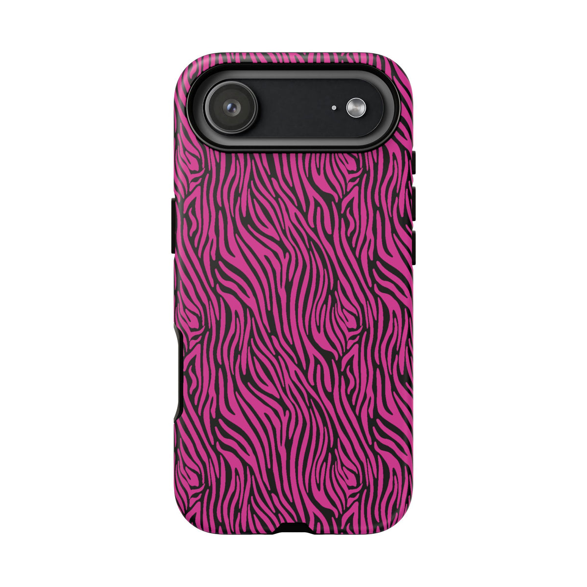 Pink Zebra Tough Phone Case for iPhone, Galaxy, or Google Pixel
