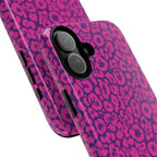 Pink Purple Leopard Tough Phone Case iPhone, Galaxy and Google Pixel