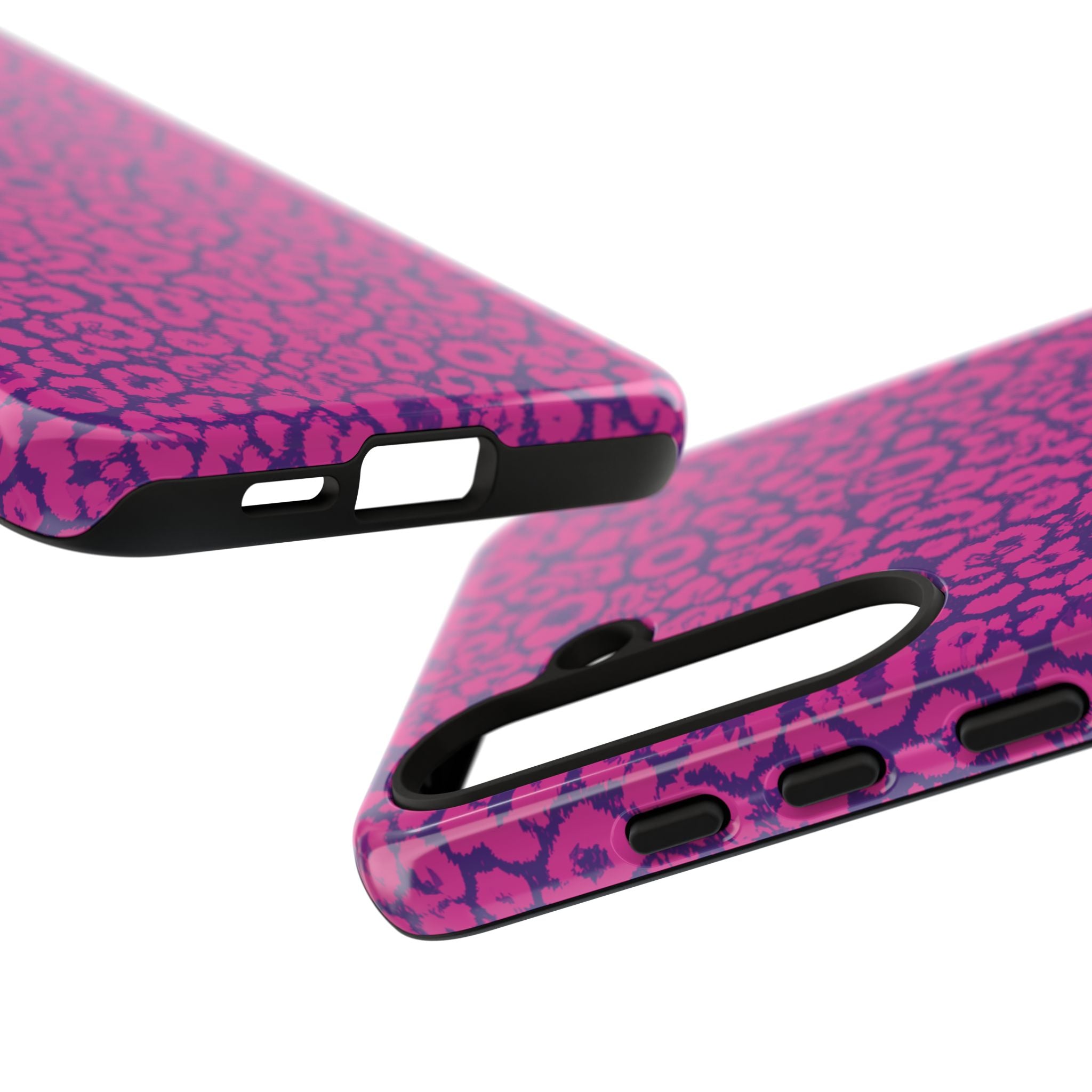 Pink Purple Leopard Tough Phone Case iPhone, Galaxy and Google Pixel