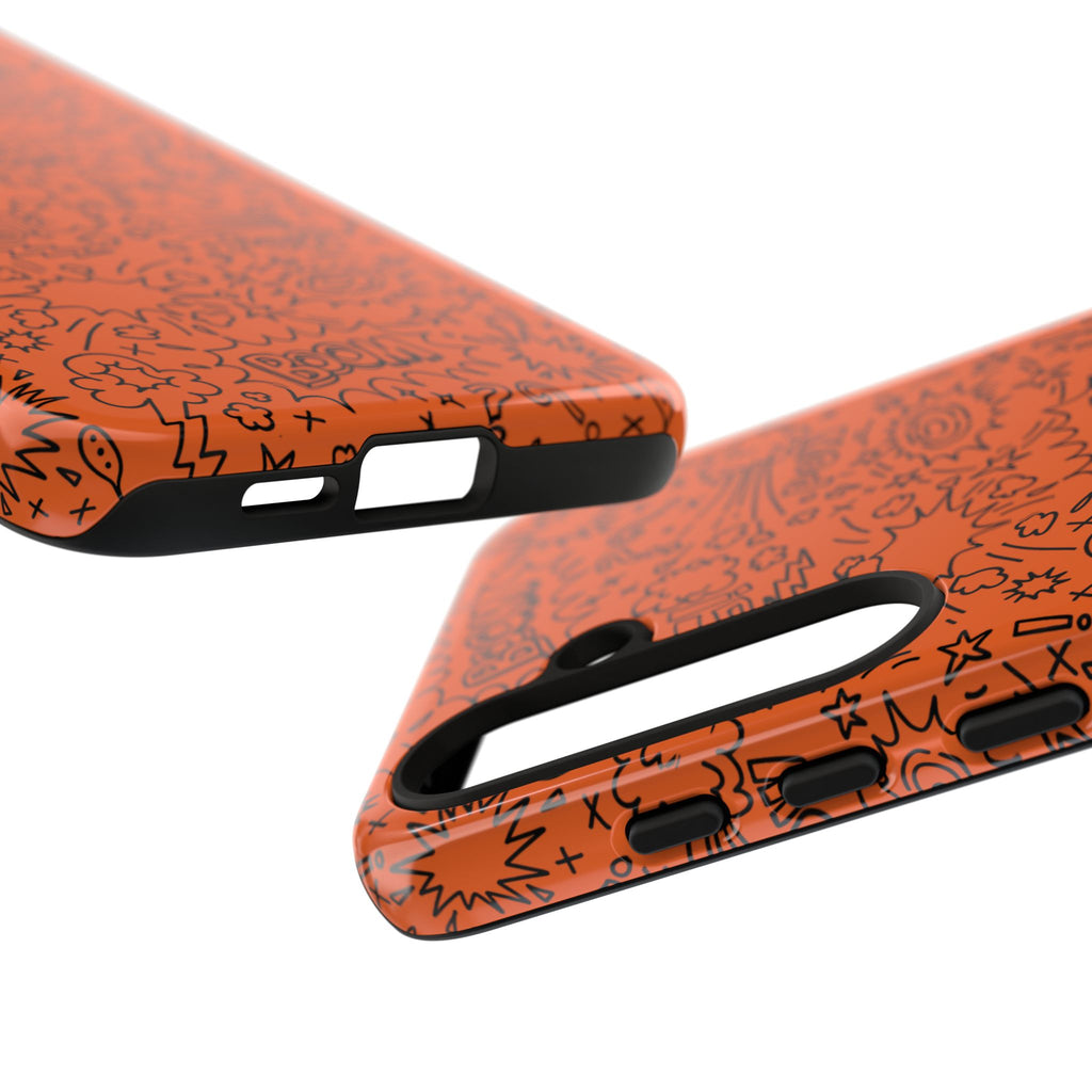 Wow Orange Tough Case for iPhone, Galaxy, or Google Pixel