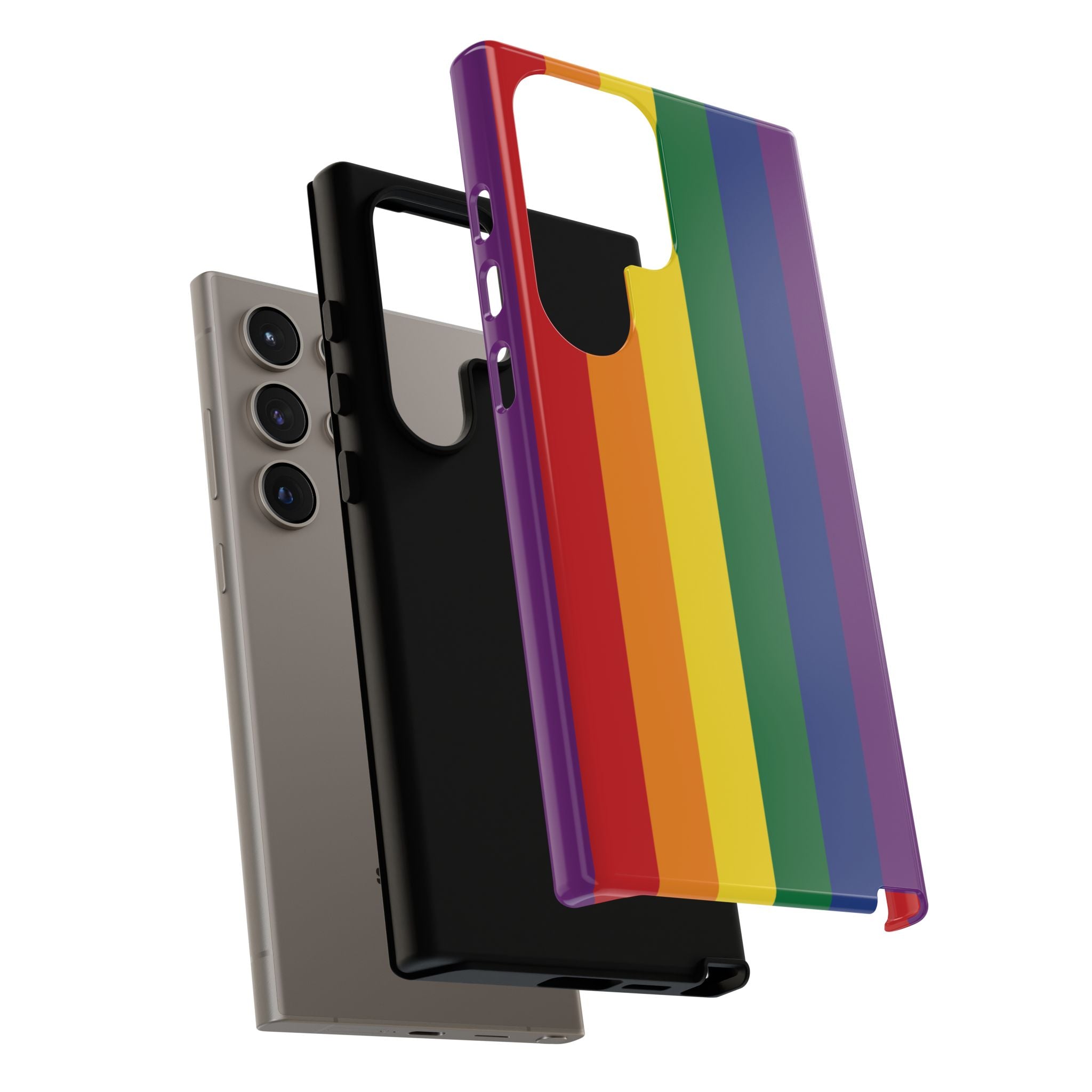 LGBTQ Rainbow Flag Tough Phone Case for iPhone, Galaxy, or Google Pixel