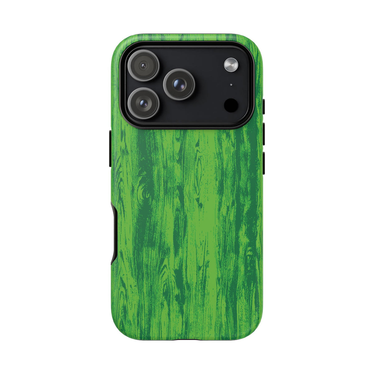 Neon Green Wood Tough Phone Case iPhone, Galaxy, or Google Pixel