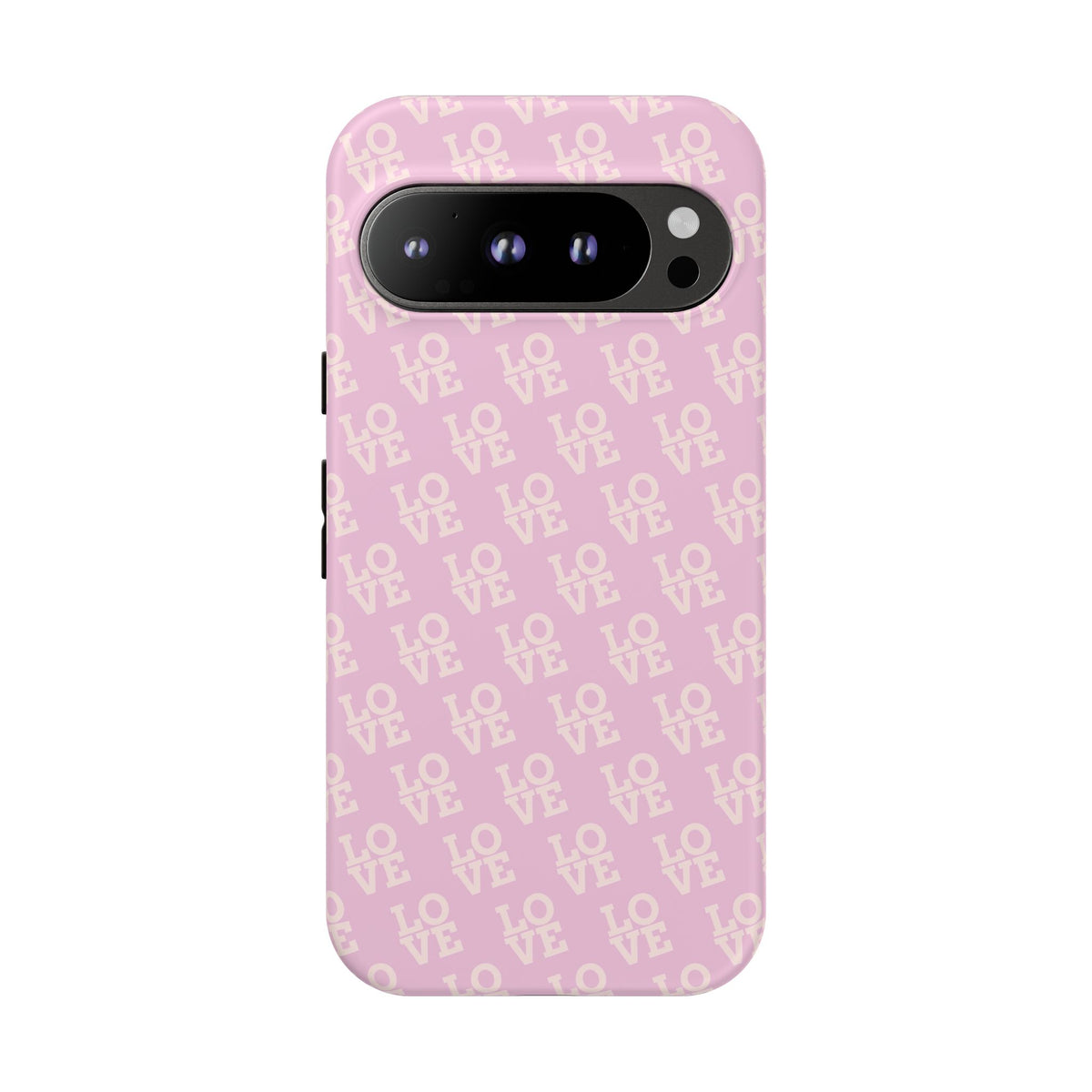 Pink 'LOVE' Pattern Tough Phone Case