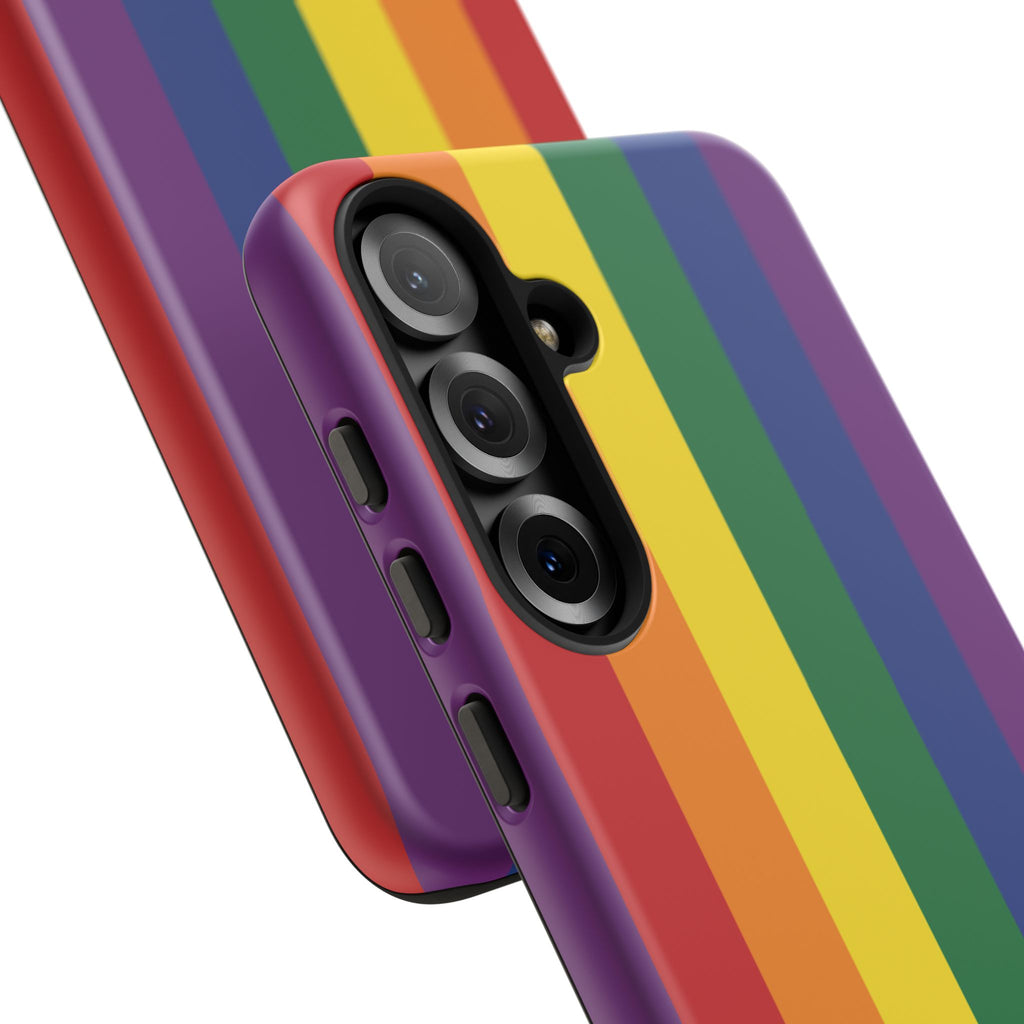 LGBTQ Rainbow Flag Tough Phone Case for iPhone, Galaxy, or Google Pixel