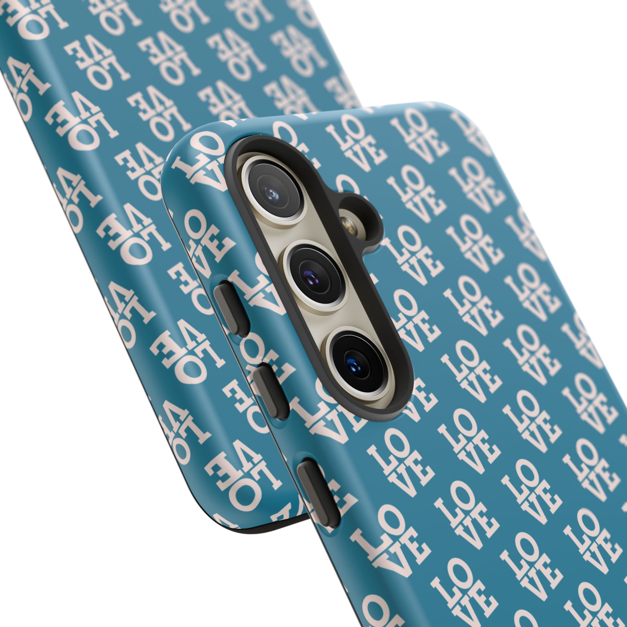 LOVE Teal Green Tough Phone Case iPhone, Galaxy, or Google Pixel