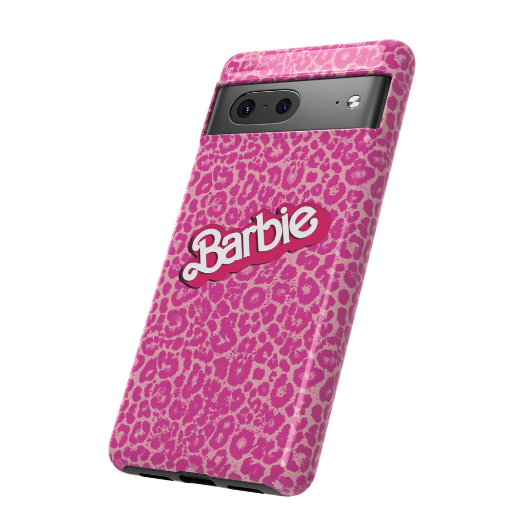 Hot Neon Pink Leopard Barb Tough Phone Case iPhone, Galaxy, or Google Pixel