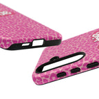 Hot Neon Pink Leopard Barb Tough Phone Case iPhone, Galaxy, or Google Pixel