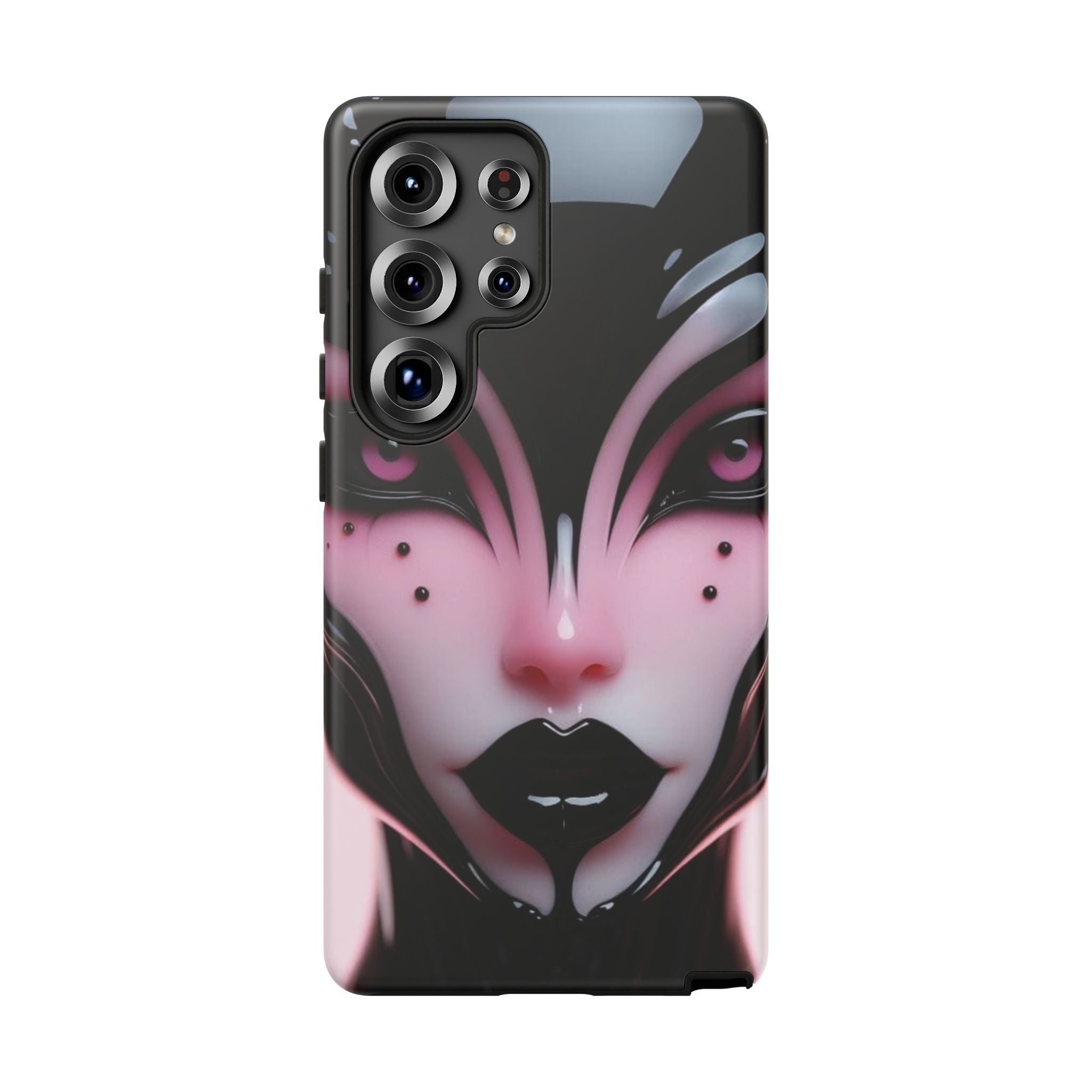 Pink Alien Tough Phone Case for iPhone, Galaxy, or Google Pixel