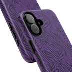 Purple Zebra Tough Phone Case for iPhone, Galaxy, or Google Pixel