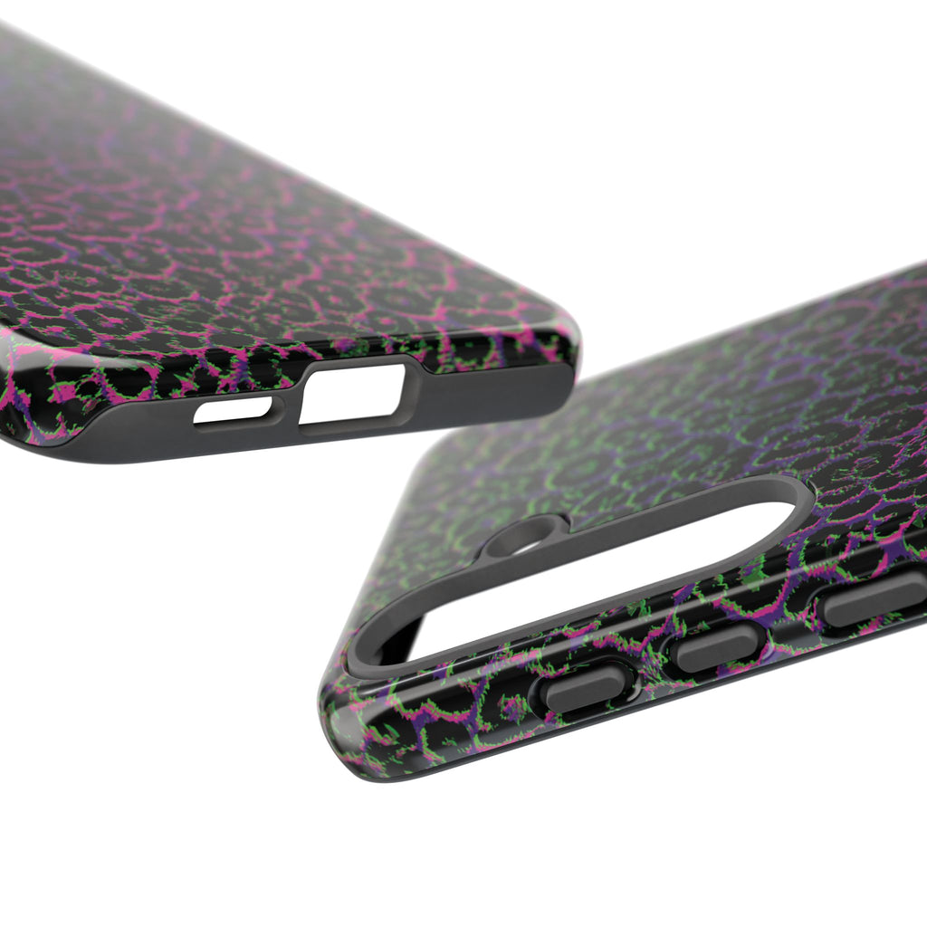 Colorful Leopard Tough Phone Case for iPhone, Galaxy, or Google Pixel