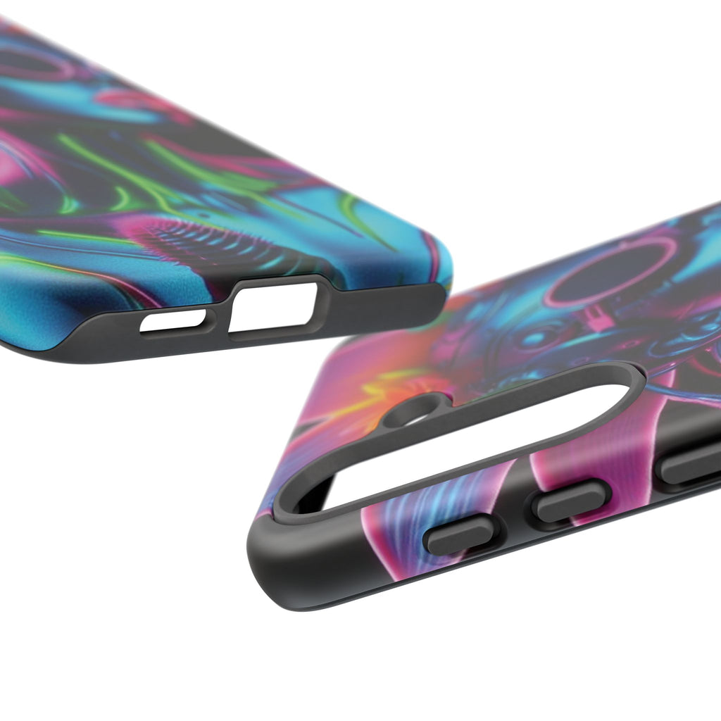 Neon Androgen Cactus Flower Tough Phone Case for iPhone, Galaxy, or Google Pixel