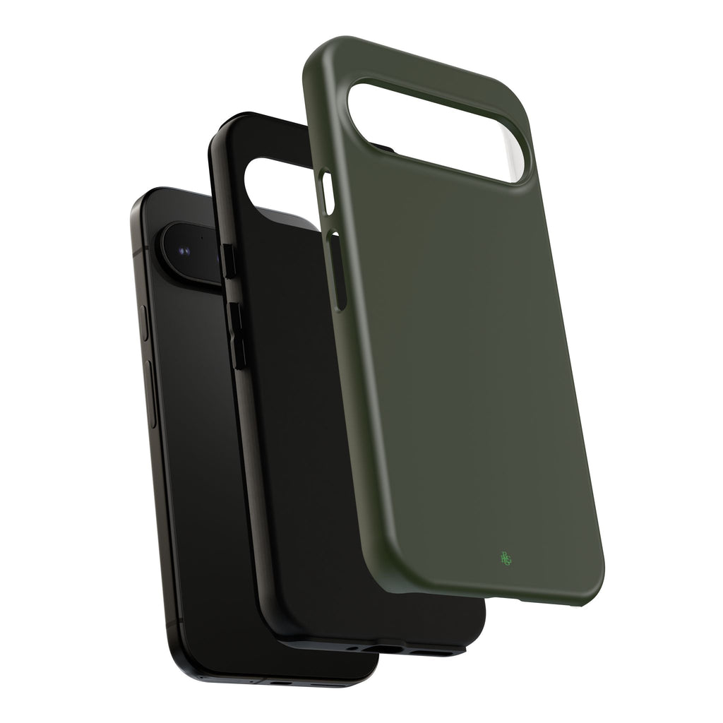 Olive Green Tough Phone Case for iPhone, Galaxy and Google Pixel