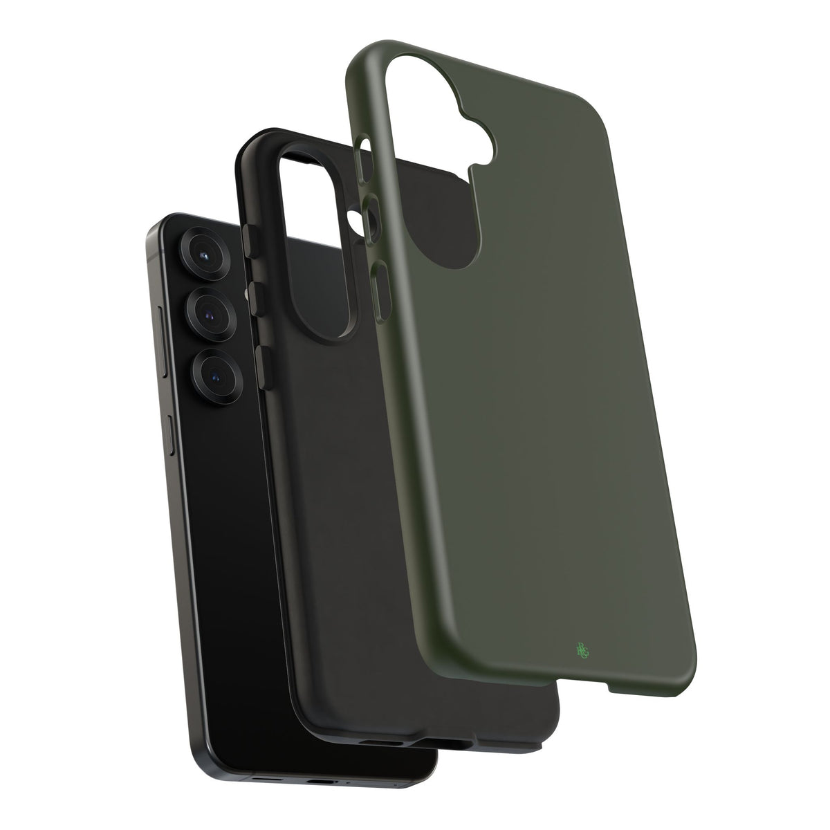 Olive Green Tough Phone Case for iPhone, Galaxy and Google Pixel