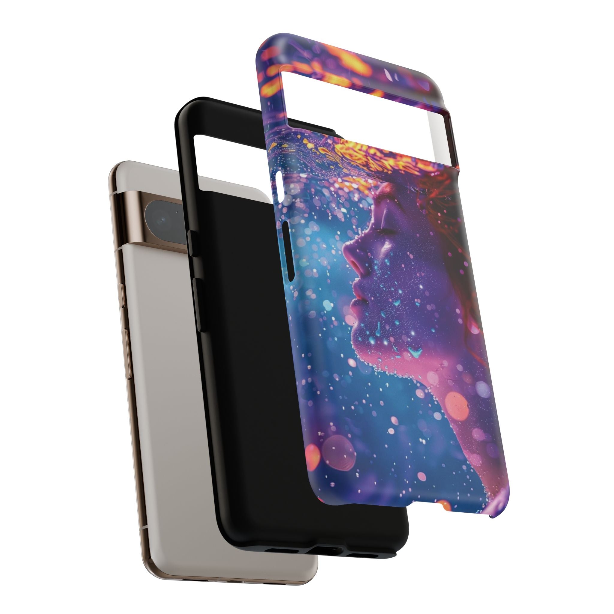 Meditating Underwater Tough Phone Case for iPhone, Galaxy, or Google Pixel