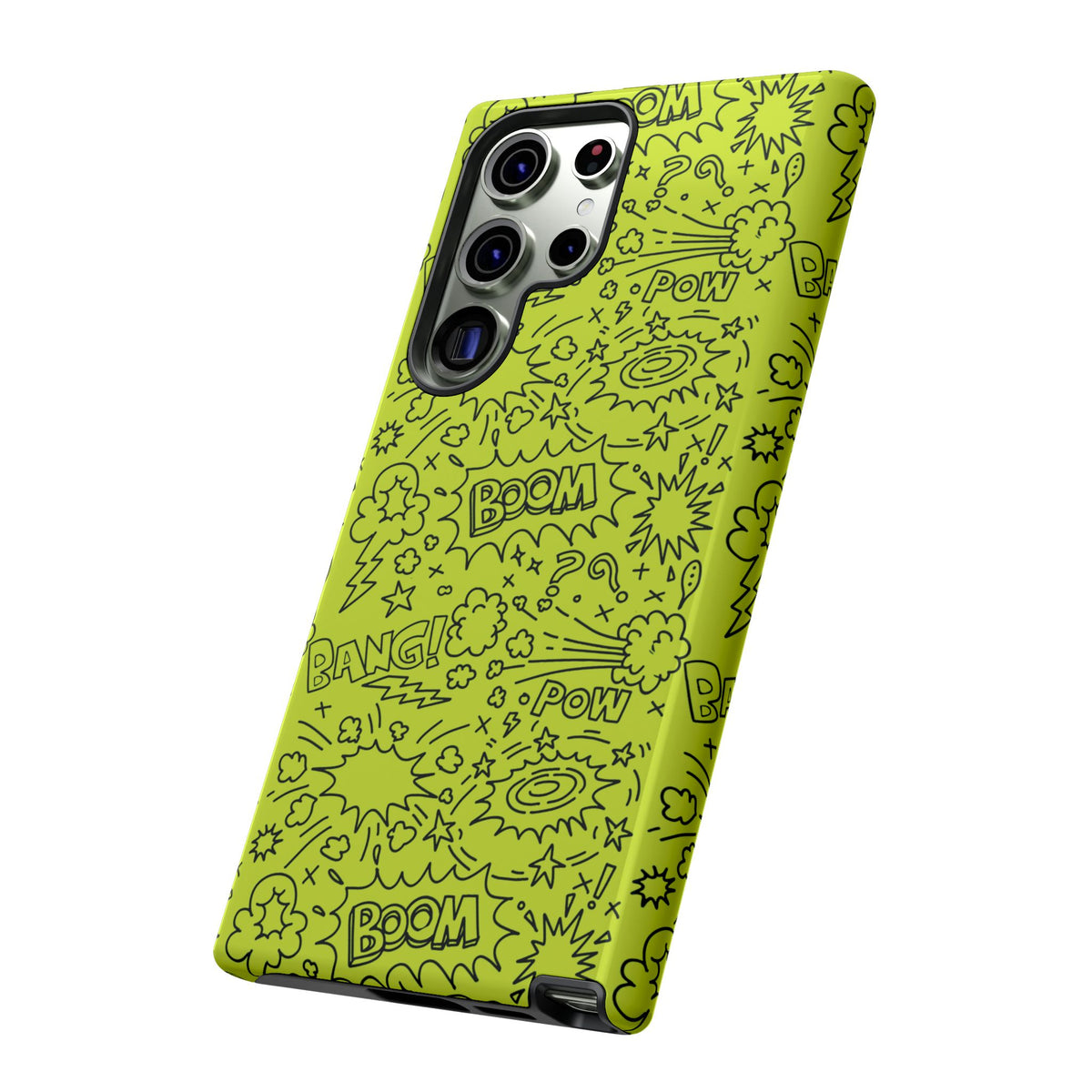 Neon Lime Wow Tough Case for iPhone, Galaxy, or Google Pixel