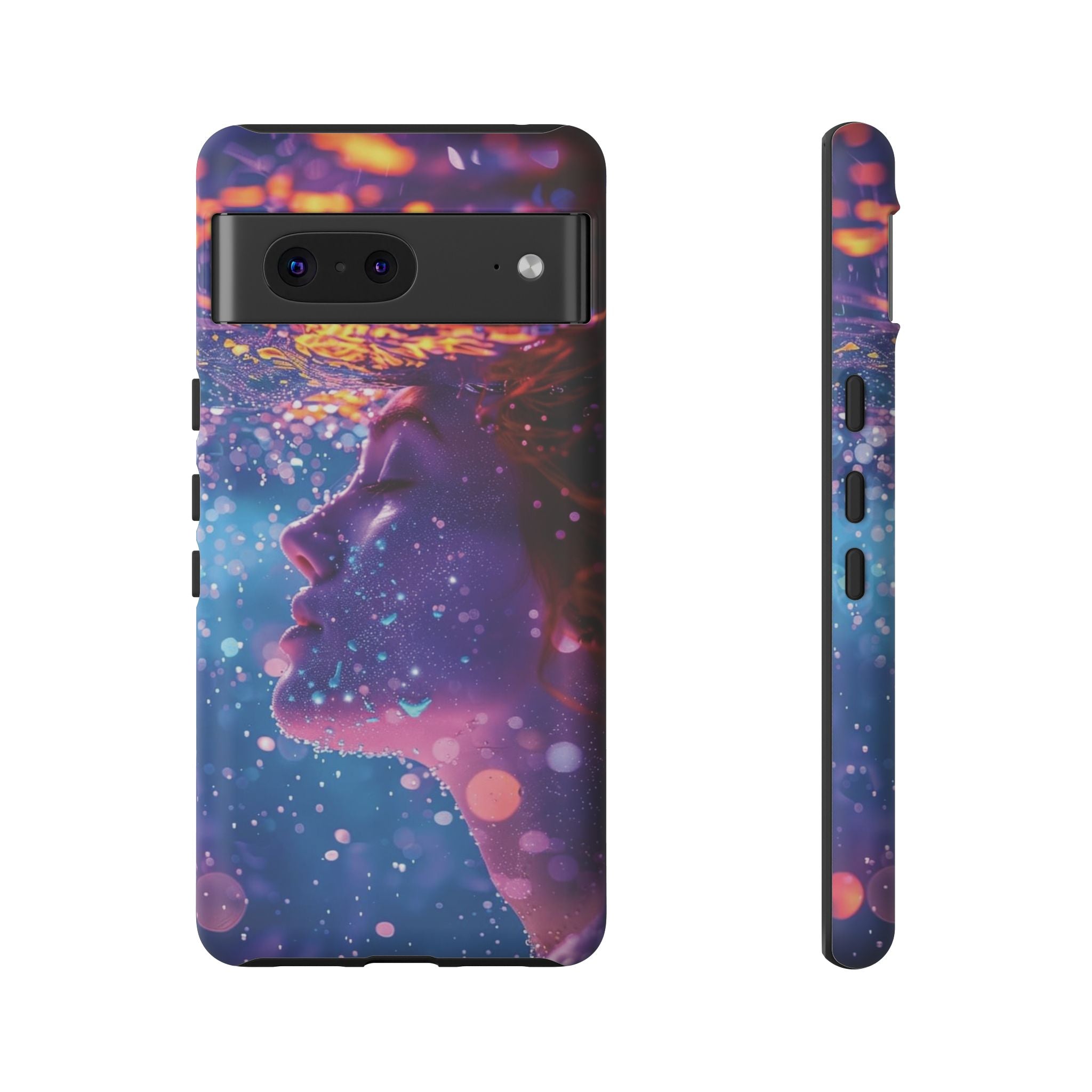 Meditating Underwater Tough Phone Case for iPhone, Galaxy, or Google Pixel