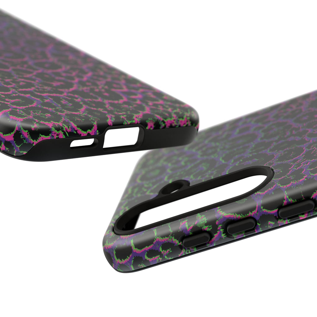 Colorful Leopard Tough Phone Case for iPhone, Galaxy, or Google Pixel