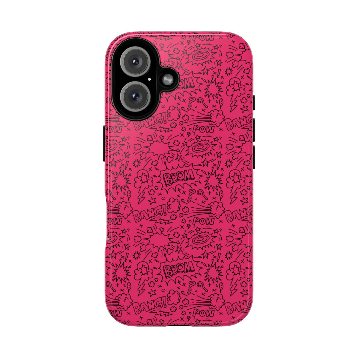 Pink Wow Tough Case for iPhone, Galaxy, or Google Pixel