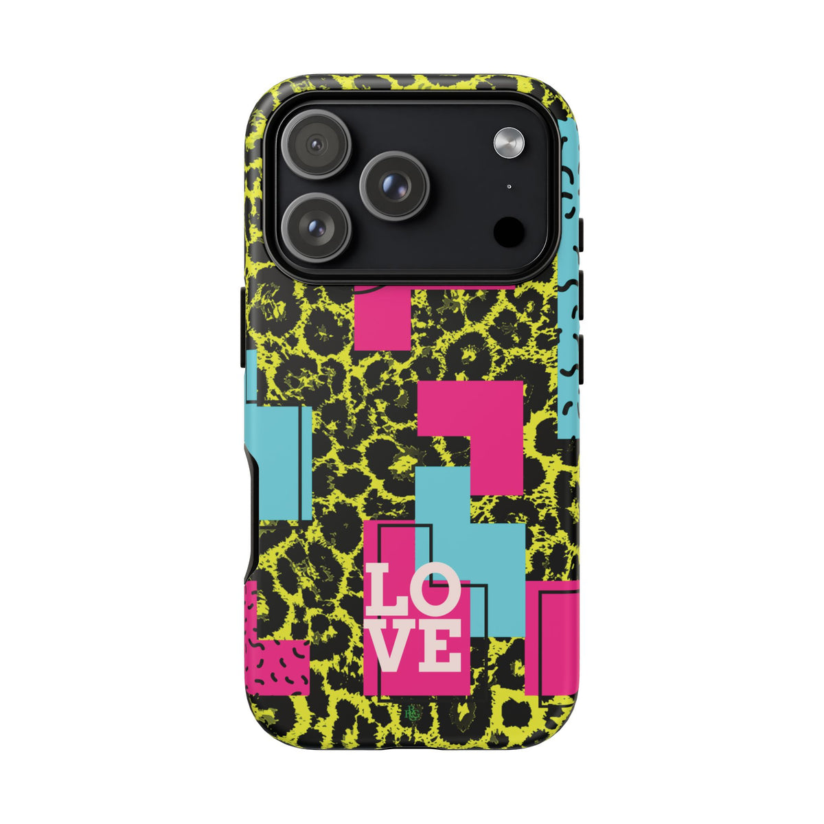 LOVE Neon Yellow RG Phone Case iPhone, Galaxy and Google Tough Cases