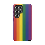 LGBTQ Rainbow Flag Tough Phone Case for iPhone, Galaxy, or Google Pixel