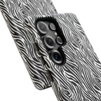 Black and White Zebra Print Tough Case iPhone, Galaxy and Google Pixel