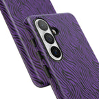 Purple Zebra Tough Phone Case for iPhone, Galaxy, or Google Pixel